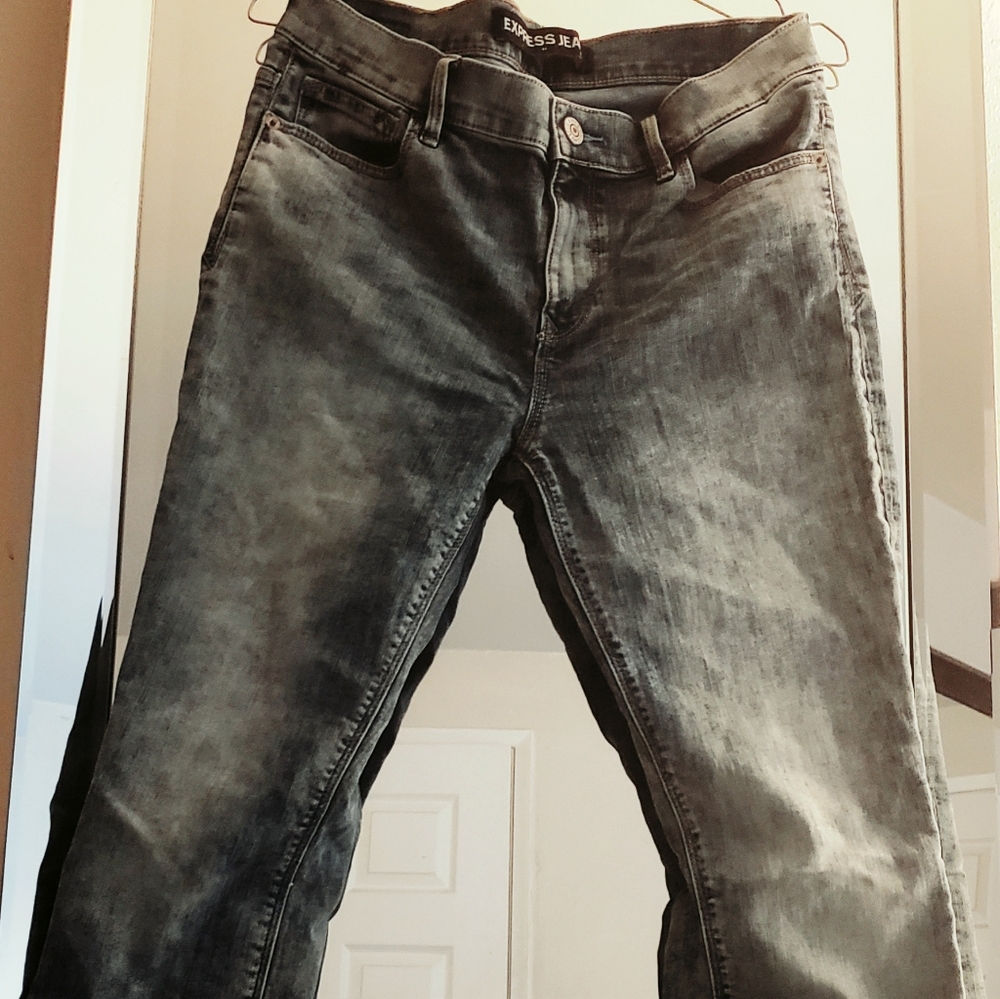 Stonewash midrise jeans